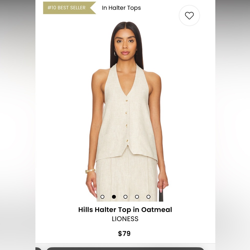 Lioness halter top NWT
